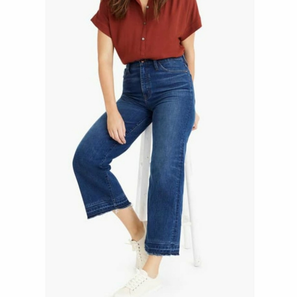 J.Crew Point Sur Wide Leg Crop Jeans Women's Size 12